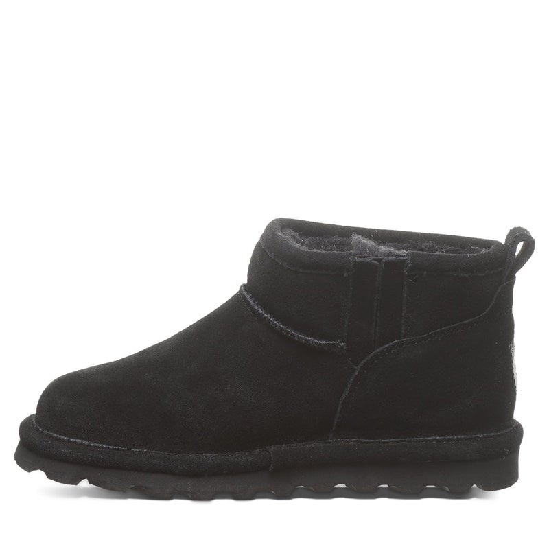 BEARPAW Shorty Youth Ankle Boot Black Size 4 | Comfortable & Durable Slip On Winter Boot for Kids - Image 3