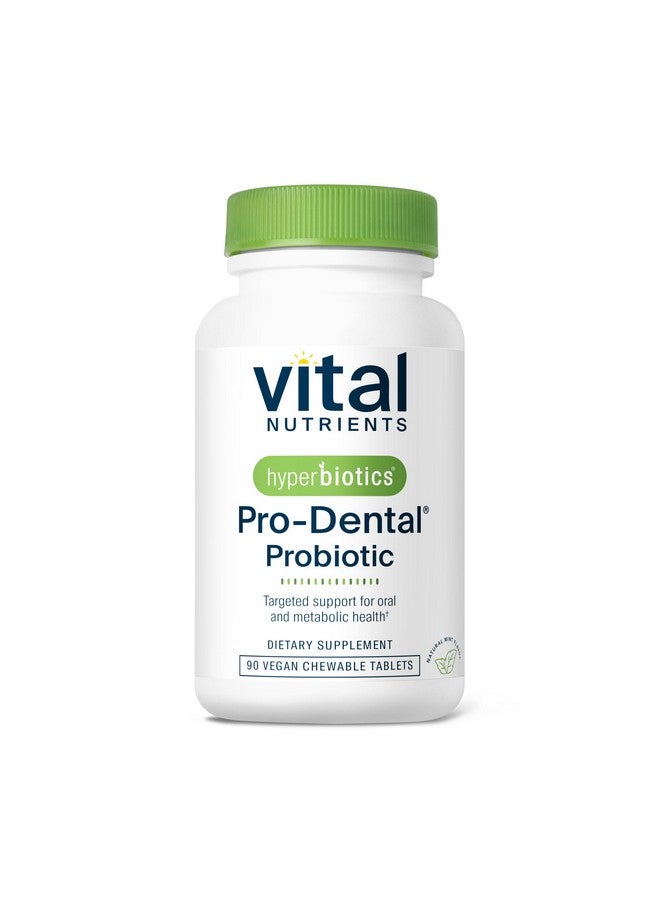 Hyperbiotics Vital Nutrients Pro Dental Probiotic | Clinically Studied BLIS K12 and M18 | Oral Probiotics for Bad Breath Treatment for Adults | Oral Health for Teeth and Gums | 90 Mint Tablets - Image 1