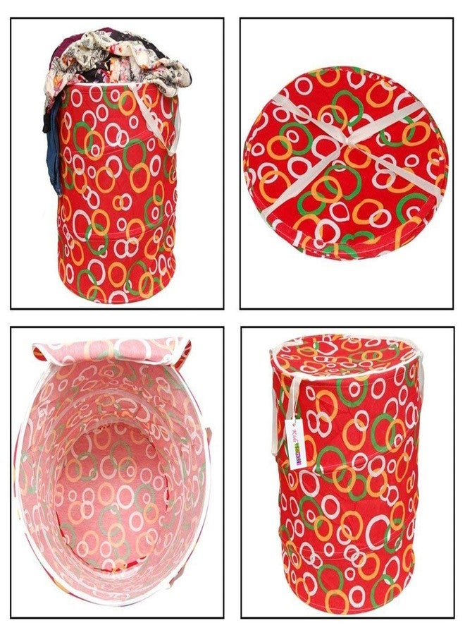 CELLEBII® Multicolor Popup Laundry Basket Set, Foldable Laundry Bag - Random Color & Design - Image 3