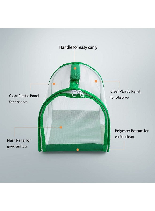 RESTCLOUD Small Butterfly Habitat, Insect Mesh Cage, Caterpillar Enclosure, Critter Cage, Bug Terrarium Portable Carry Handle Easy to Observe 8 x 8 x 8 Inches - Image 2