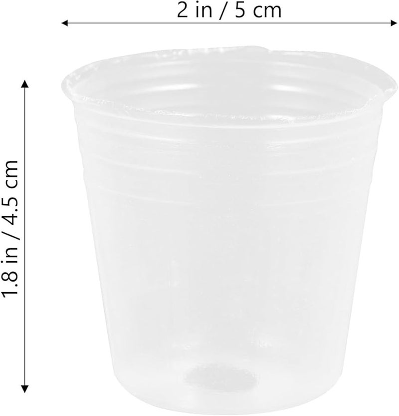 50Pcs 1 5 Inch Plastic Plant Pots For Orchids Succulents Seed Starter Cups - Image 3