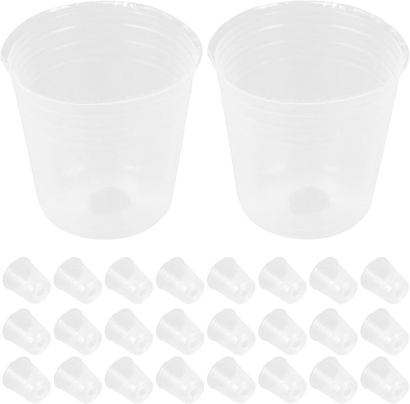 50Pcs 1 5 Inch Plastic Plant Pots For Orchids Succulents Seed Starter Cups - Image 1
