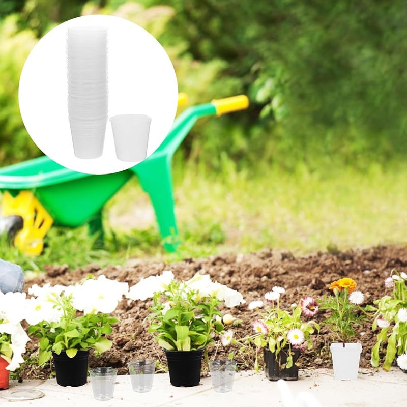 50Pcs 1 5 Inch Plastic Plant Pots For Orchids Succulents Seed Starter Cups - Image 4