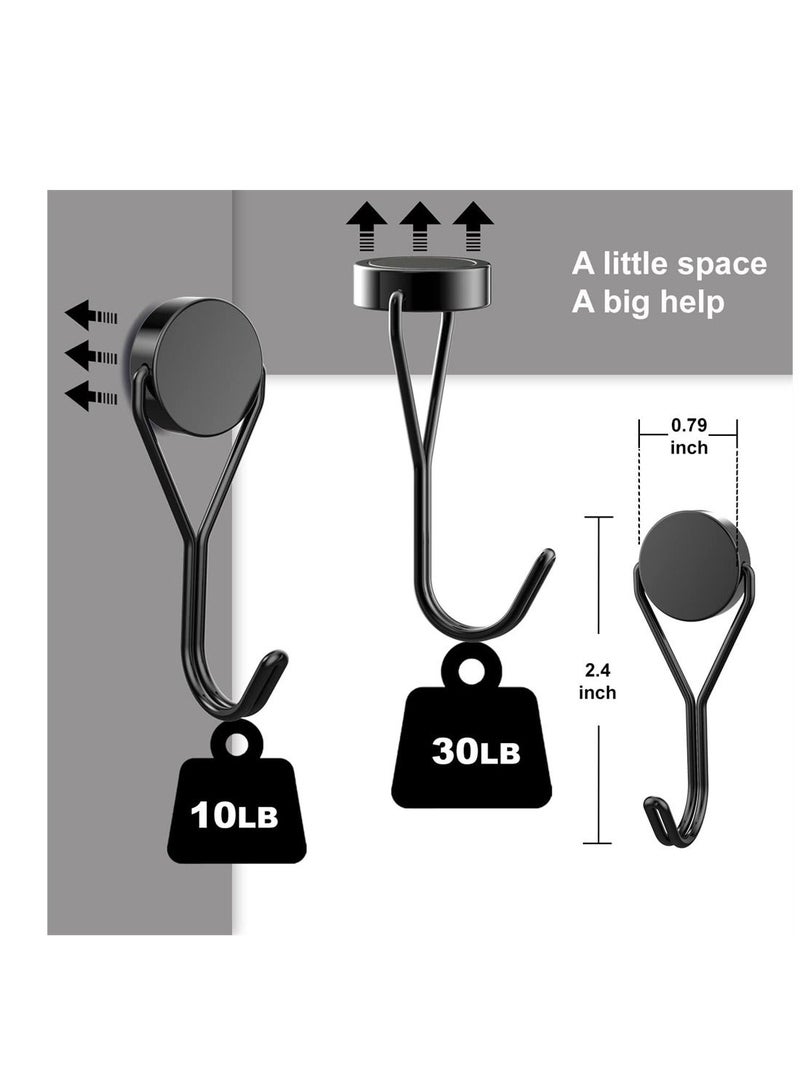 Magnetic Hooks Magnet Hooks for Hanging Heavy Duty Strong Neodymium Magnet with Swivel Hook for Cruise Refrigerator Fridge Grill  - Image 2