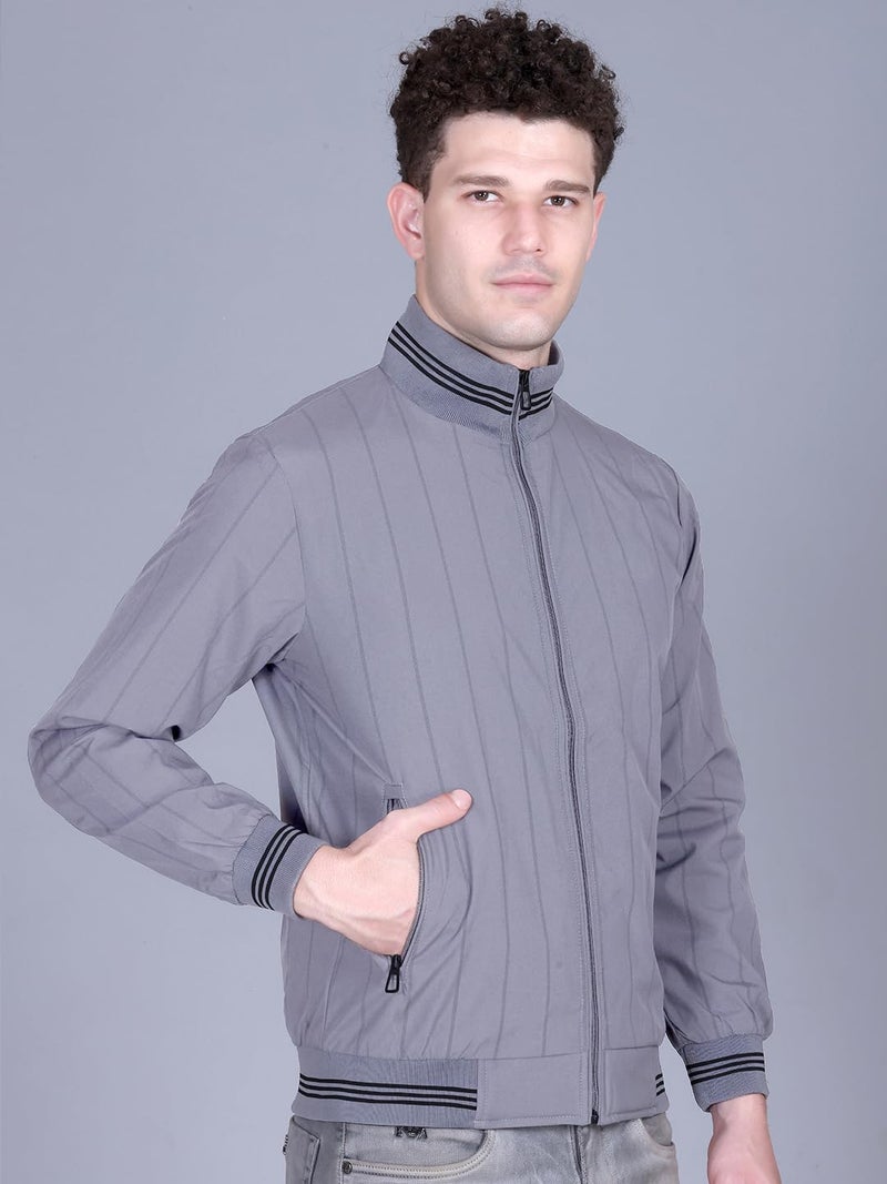 FYLTR Men's Jacket | Regular Fit | Stylish Winter Jacket with Zipper | Grey | XL - Image 4