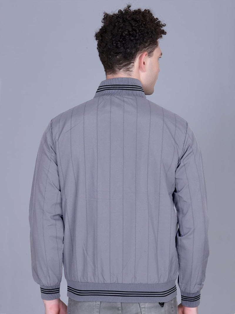 FYLTR Men's Jacket | Regular Fit | Stylish Winter Jacket with Zipper | Grey | XL - Image 5