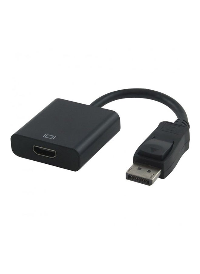 ماركة غير محددة محوّل منفذ شاشة العرض إلى HDMI أسود 