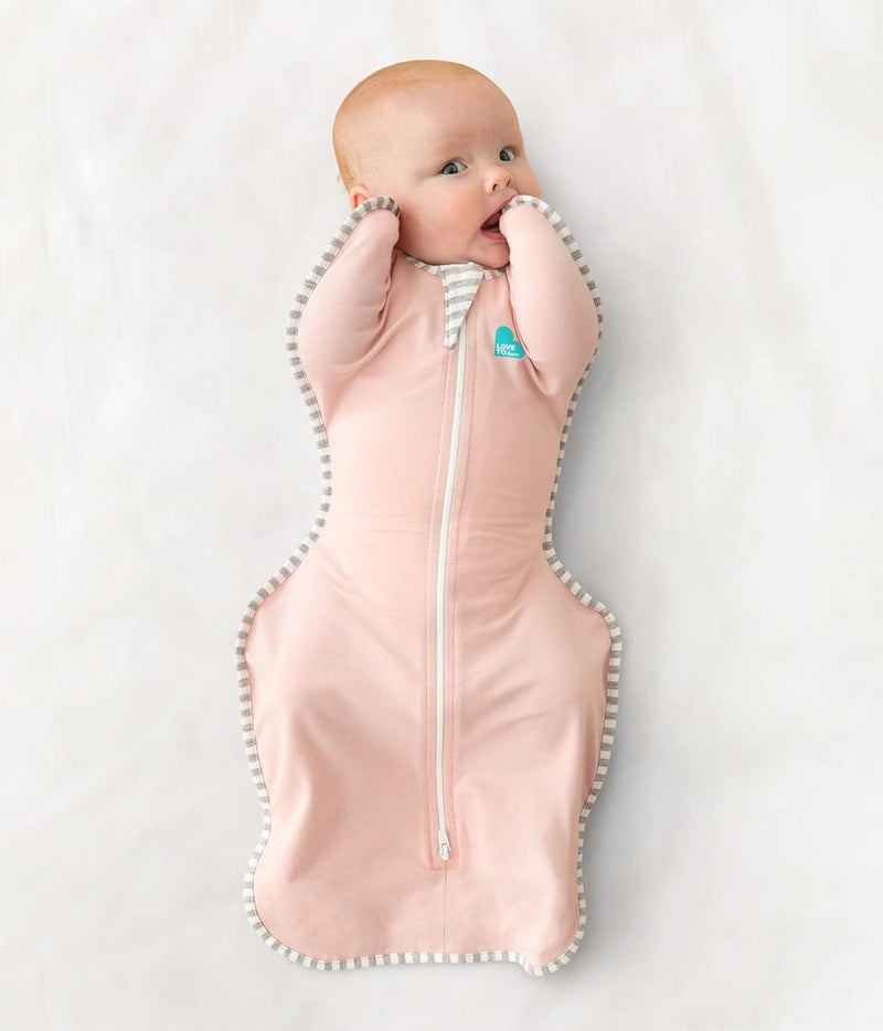 Love to Dream Swaddle UP Self-Soothing Sleep Sack 8-13 lbs., Dramatically Better Sleep, Snug Fit Calms Startle Reflex, 1.0 TOG, Dusty Pink, Small - Image 3