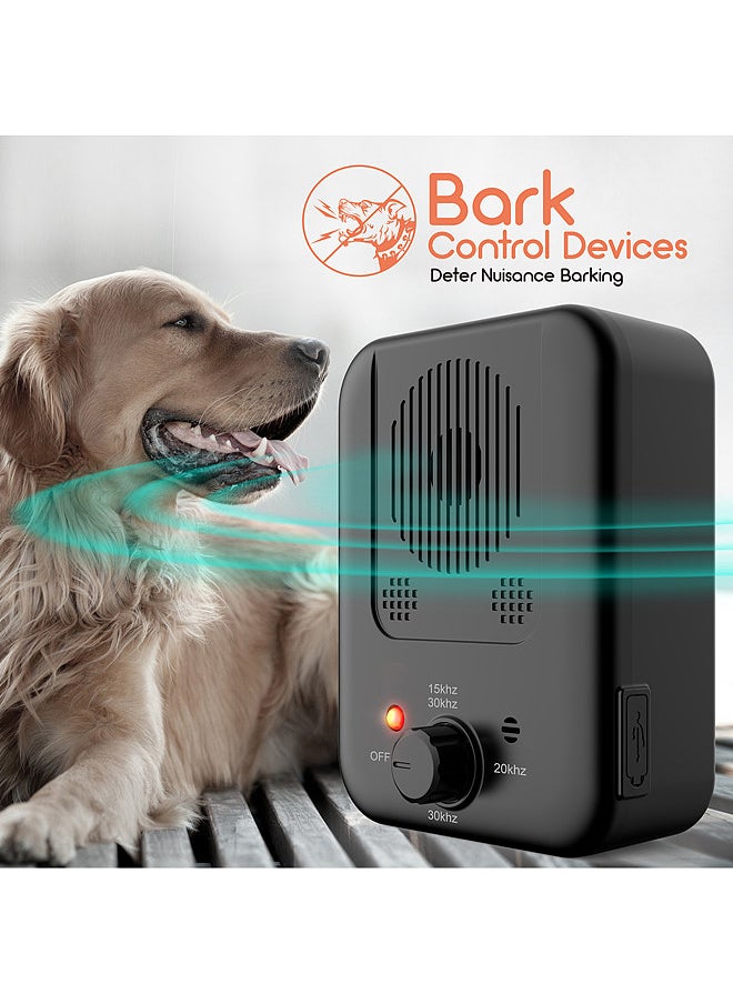 Generic - K4 Anti Barking Device Dog Bark Control Behavior Training Waterproof Rechargeable Tool Suitable for Small Medium Large Size Dogs 10m Control Range LED Indicate Indoor and Outdoor Deterrent System - Image 1