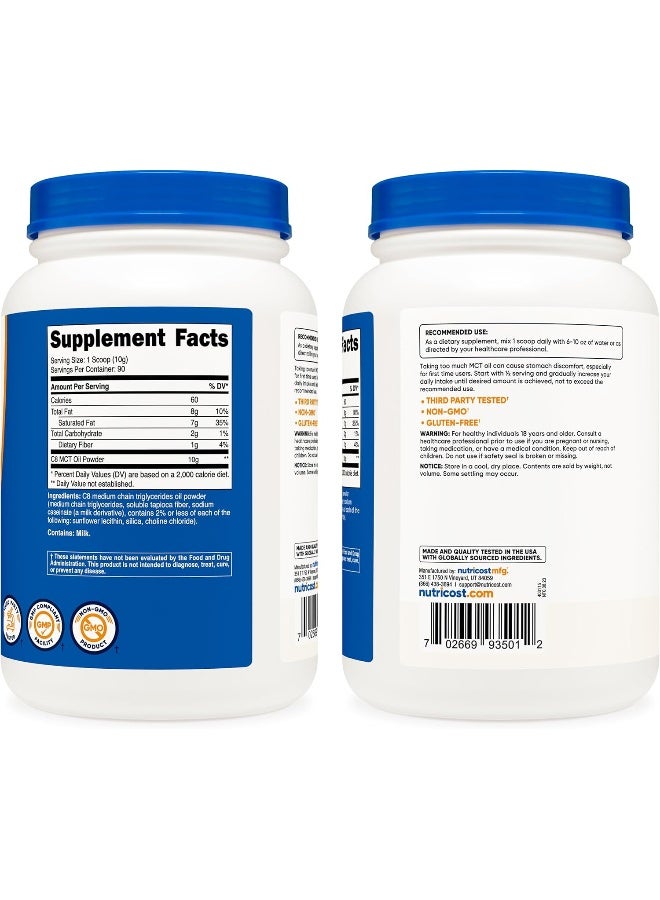Nutricost C8 Mct Oil Powder - 95% C8 Mct Oil Powder - Image 5