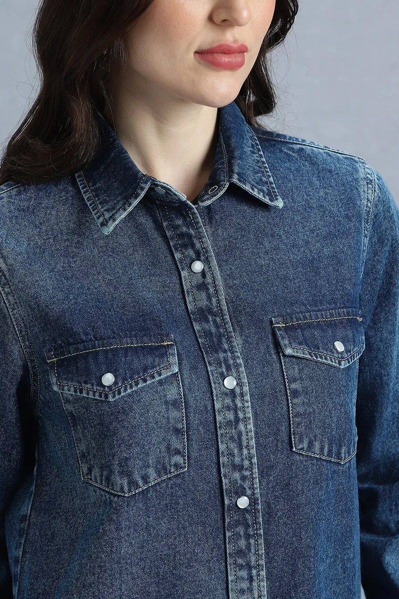 inkd  WOMEN'S DENIM SHIRT|DENIM DRAMA|Women Apparel – Everyday Comfort Wear for Women | Best Price UAE