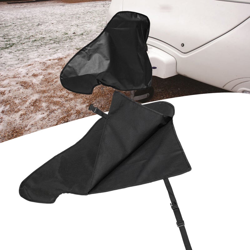 Waterproof Caravan Hitch Cover PVC Trailer Tow Ball Coupling Lock Breathable Rain Snow Protector - Image 2