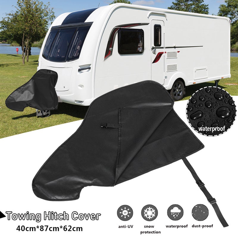 Waterproof Caravan Hitch Cover PVC Trailer Tow Ball Coupling Lock Breathable Rain Snow Protector - Image 5