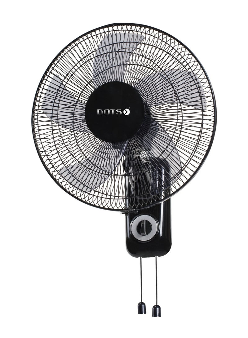 دوتس مروحة حائط من دوتس، 3 سرعات تحكم، TFW-B01، أسود - Image 1