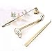 YURROAD YURROAD 3 in 1 Candle Snuffer Long Handle Candle Extinguisher Candle Wick Trimmer Candle Cutter Candle Wick Dipper Kit  - Image 2