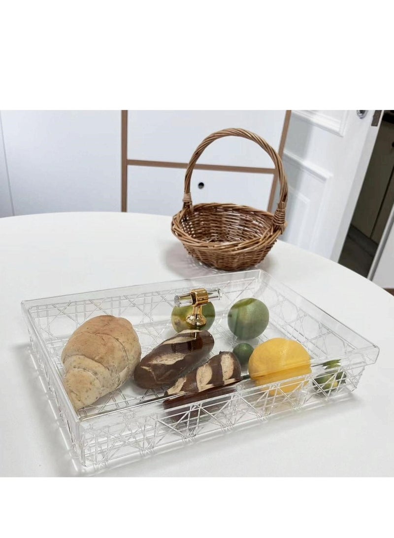 Laseta Acrylic Serving Tray with  Lid  - Image 3