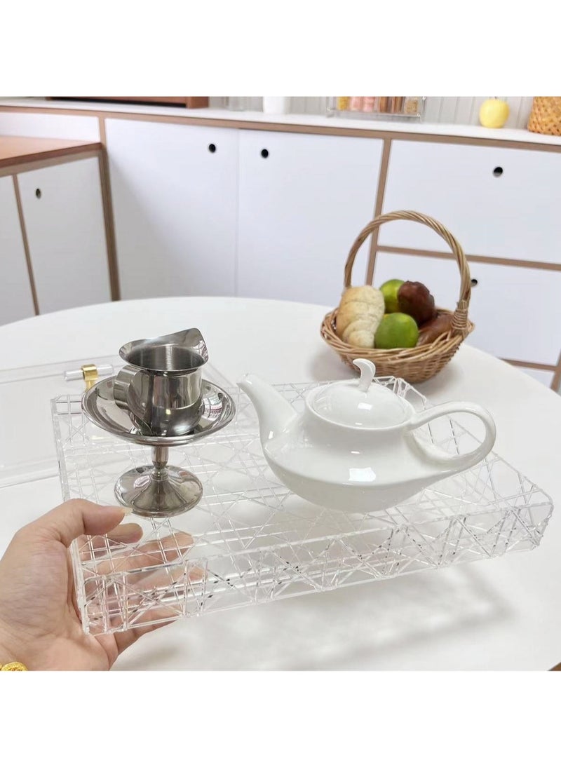 Laseta Acrylic Serving Tray with  Lid  - Image 4