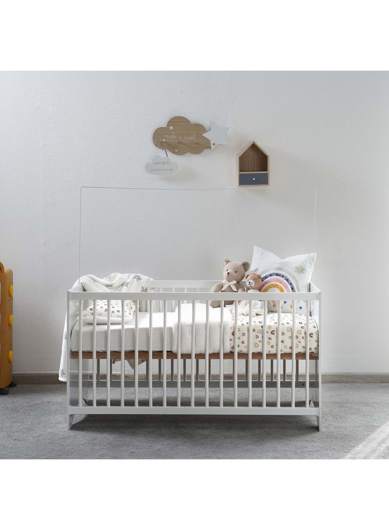 Pan Home WHITTER GUTTI CRIB 60X130 CM WHITE - Image 1