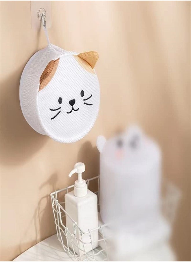 SYOSI - Mesh Laundry Bags, Set of 2 Delicate Laundry Bag for Washing Machine, Clothing Washing Bags, Garment Bags for Laundry, Lingerie Bag, Travel Storage Organize Bag(Cat Set) - Image 1