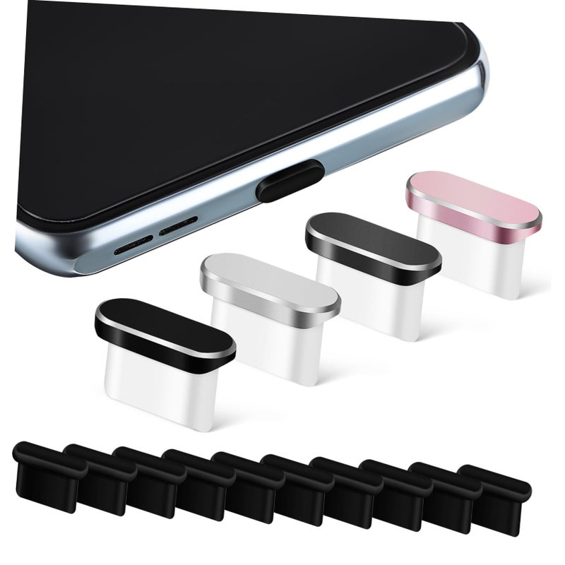 14 Pcs USB C Port Plugs Caps for Phone Charging Port Protection Easy Install - Image 2