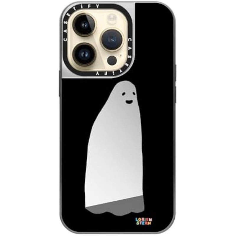 Casetify Mirror Case for iPhone 14 Pro Compatible with Magsafe - Ghost Mirror - Silver on Silver - Image 4