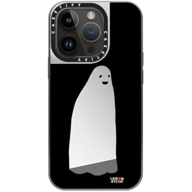 Casetify Mirror Case for iPhone 14 Pro Compatible with Magsafe - Ghost Mirror - Silver on Silver - Image 3