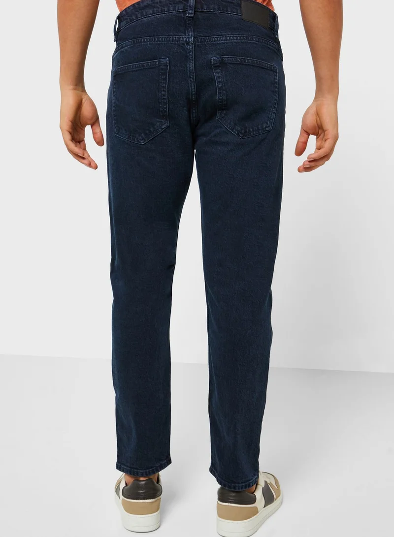 Mango Man Rinse Wash Straight Fit Jeans