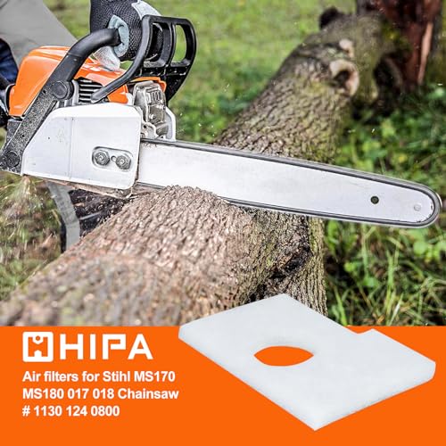 Hipa MS170 MS180 Air Filter for STIHL MS 170 MS 180 017 018 Chainsaw Parts Replace 1130 124 0800 Chainsaw Air Filter Pack of 6 - Image 2