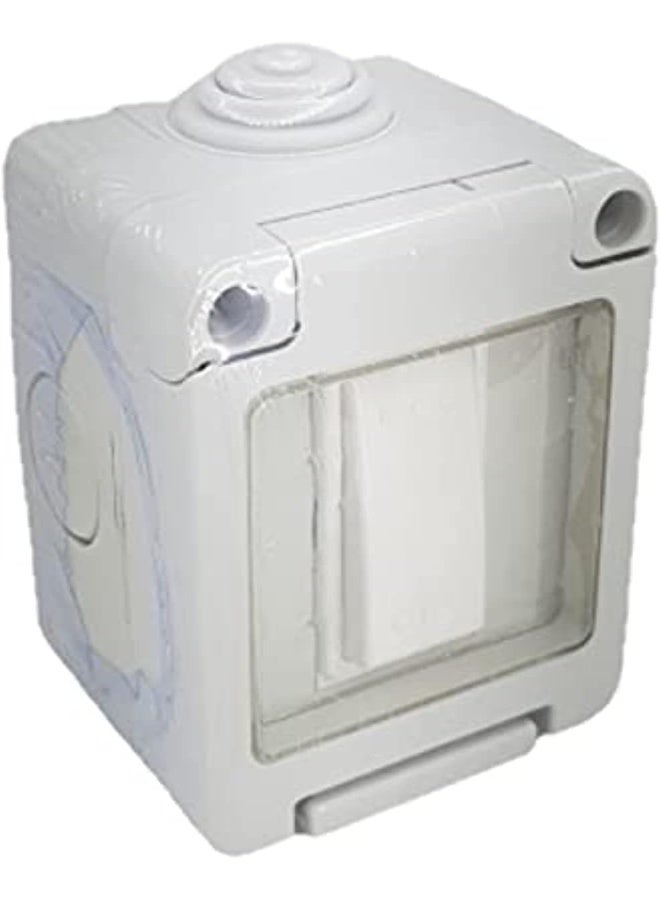 Royal Apex Outdoor Waterproof Weatherproof Switch Socket IP55 Grey (1 GANG 2 WAY SWITCH) - Image 1