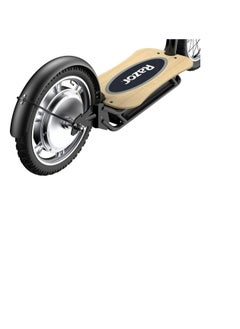 ريزر E Scooter Ecosmart Hd Sup 25 كم/ساعة، إطارات مملوءة بالهواء مقاس 16 بوصة، سطح عريض من الخيزران، محرك مدفوع بمحور عزم دوران عالي 350 وات، نطاق يصل إلى 15.5 ميل في الساعة و12 ميل، دفع خلفي، أسود  - Image 5