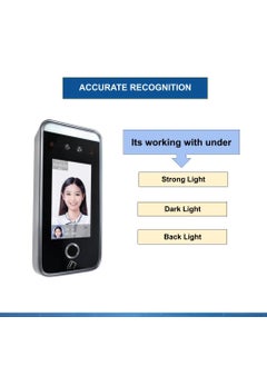 BioEnable BioEnable AI32F Face Finger RFID Time Attendance Access Control System Touch Screen Multi Language Support Wide Dynamic Range  - Image 4