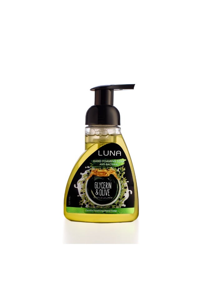 Luna Hand Foaming Anti-Bacterial Glycerin & Olive 320 ml 