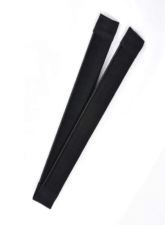 DazzleDiva 1Pcs Magic Hair Bun Maker - Synthetic Hair Snap Styling Tool for French Twist, Donut & Shaper - Easy Wrap Ribbon Bun Shaper for Women & Girls - Durable, Lightweight & Professional Updo - Black 1Pcs - Image 2