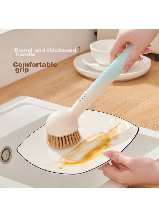 cocoa Yikeke Pot Scrubber, Kitchen-specific Pot Cleaning Brush, Non-damaging Cleaning Brush, Long-handled Pot Brush, E24056 White - Image 5