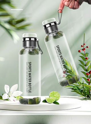 1000ml Large Capacity Clear Sports Bottle Summer Sports Water Bottle High Borosilicate Glass Leakproof Portable Outdoor Water Cup - view 3