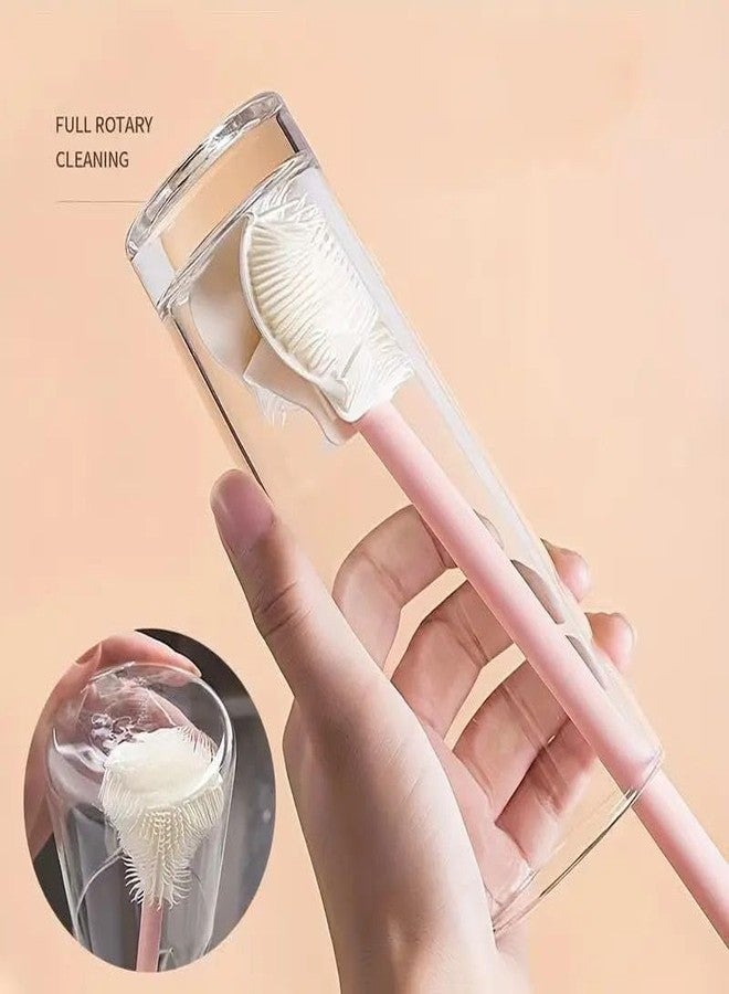 SHINOARI Multi-Function Silicone Bottle Cleaning Brush Scrubber Brushes for Cup Cleaner Brush Long Handle | Portable Foldable Cleaning Brush Soft Water Bottle Brush Kitchen Household Supplies - Image 2