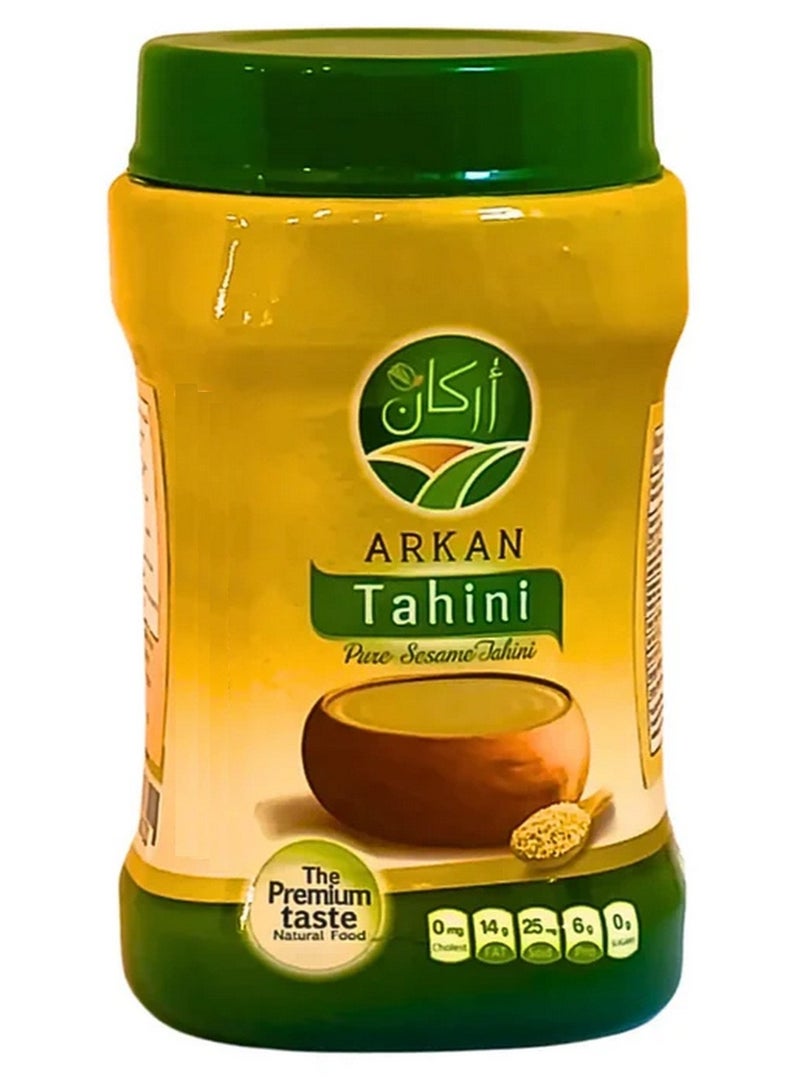 أركان طحينة السمسم النقية المصنوعة من السمسم الطبيعي 100% خالية من المواد الحافظة مثالية للوصفات الصحية والطبخ 400 جرام - Image 1