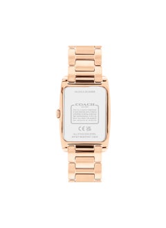 COACH Rectangle Analog Women's White Case Watch - 14504317  - Image 3