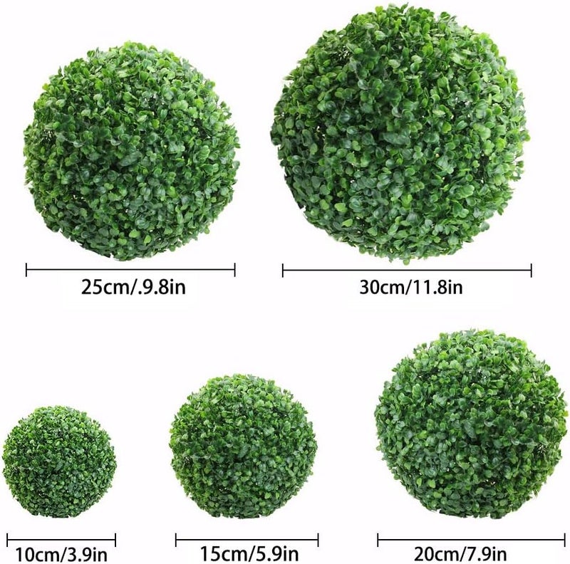 Dioche Green Plastic Plant Ball 20cm Decoration Elegant Home Outdoor Wedding Party Plants Grass Ball (1) - Image 4