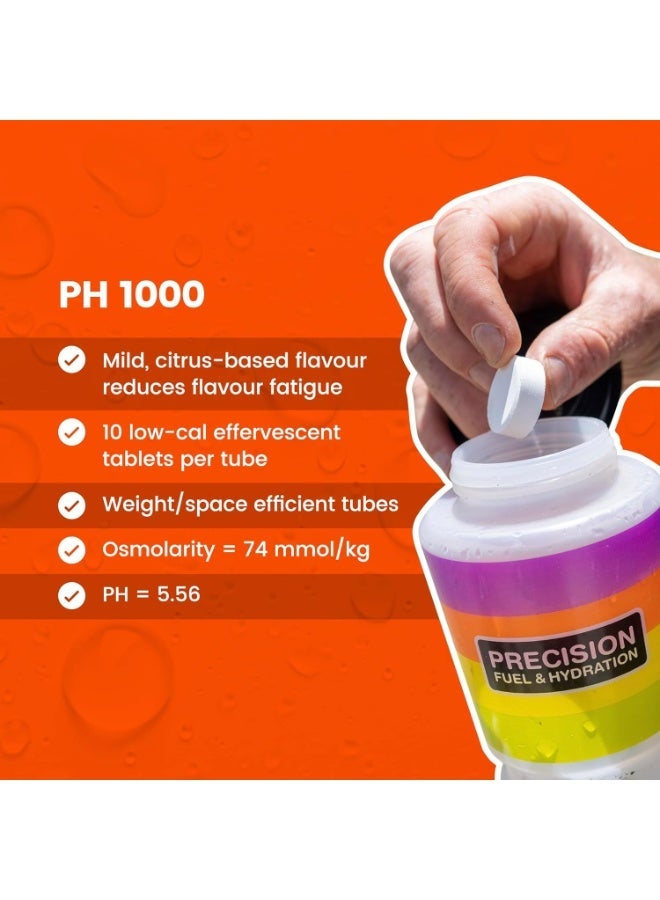 Precision Hydration Electrolyte Tablets - Multi Strength Effervescent Hydration Tablets - Combats Cramp - Low Calorie, Gluten Free, Vegan/Vegetarian Friendly (1 Tube, 1000mg/L - Orange Tube) - Image 3