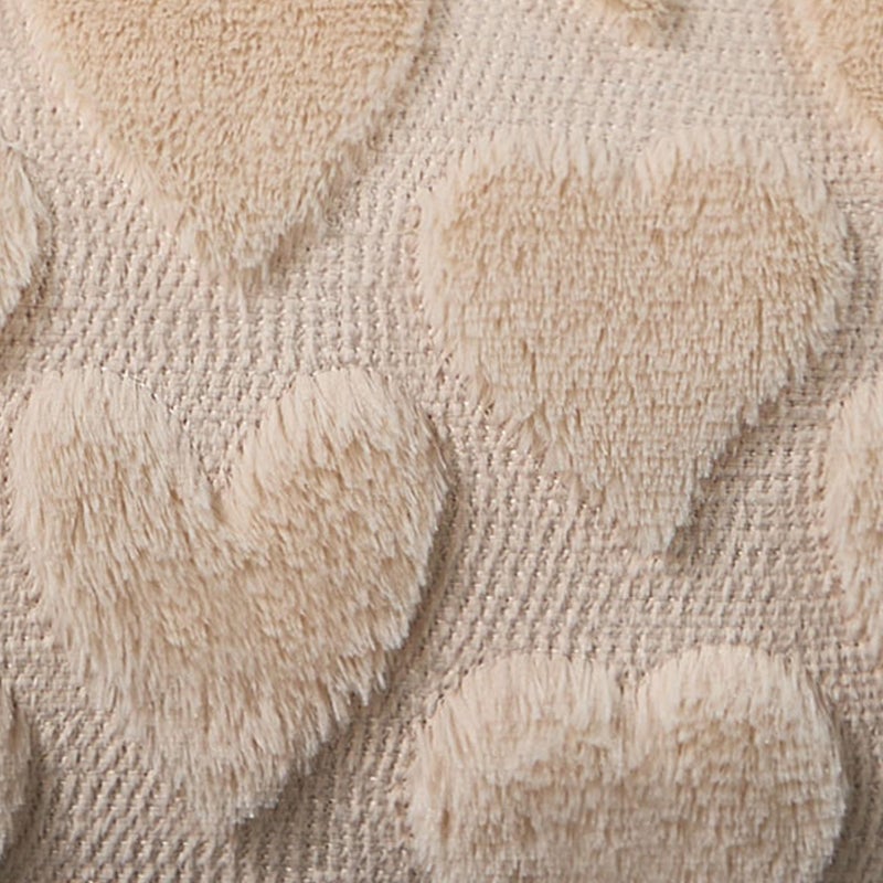 DFXSZ Valentine's Day Pillow Covers 12x20 Beige Hearts Decor Beige Lumbar Pillow Cover Decorations for Valentines Holiday Decor Case for Home Couch 103D12 - Image 4