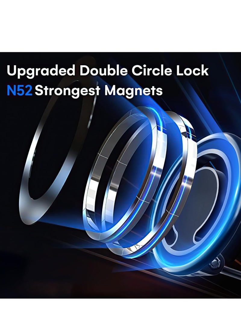 360° Rotation All-Metal Magnetic Car Mount for iPhone & Smartphones - Image 3