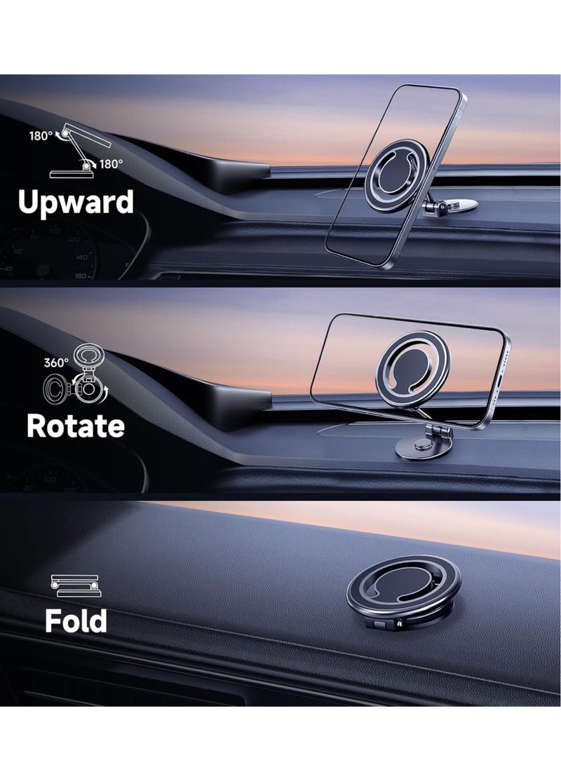 360° Rotation All-Metal Magnetic Car Mount for iPhone & Smartphones - Image 4