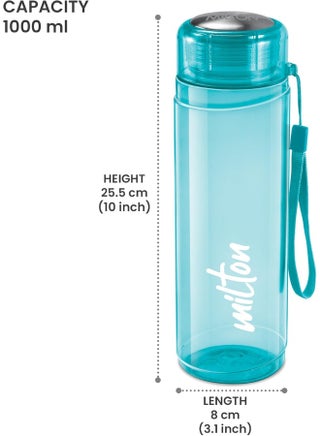 Milton 1 Litre Reusable Plastic Water Bottle – BPA-Free, Leakproof Fridge Bottle for Home, Office, Travel & Gym – Hector 1000, Blue - view 5