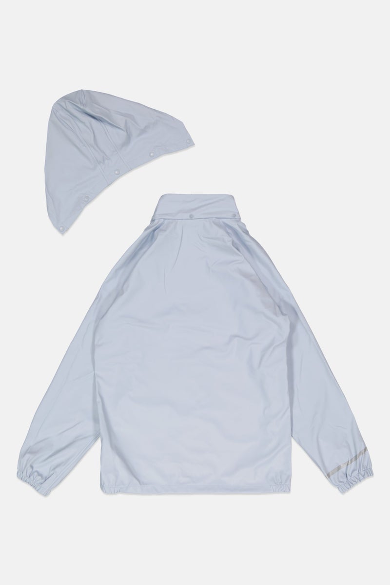 NAME IT Kids Boy 2 Pcs Top And Bottom Rain Suit Set, Sky Blue - Image 4