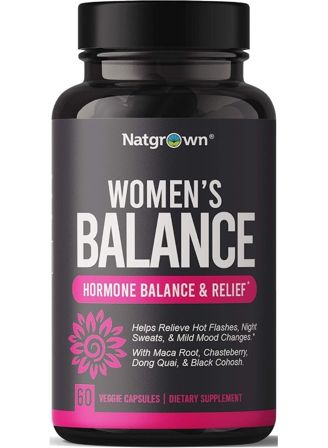 Natgrown Women’s Balance - Hormone Balance for Women Menopause Relief Supplement - Image 1