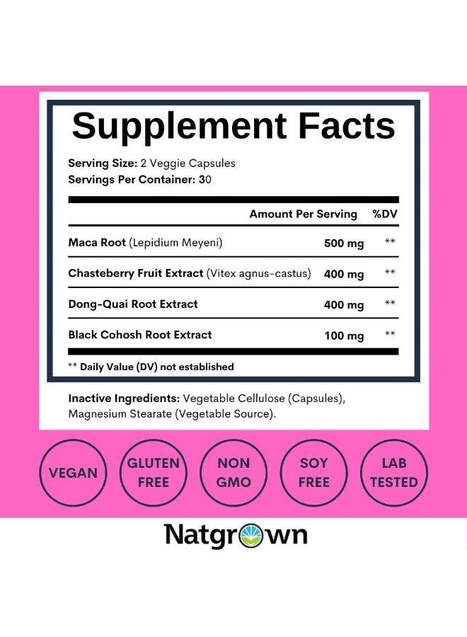 Natgrown Women’s Balance - Hormone Balance for Women Menopause Relief Supplement - Image 4