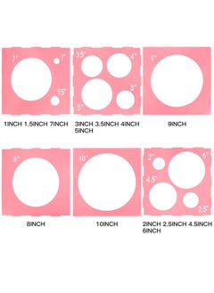 Pllieay 14 Holes Balloon Sizer Box Cube, Pink Plastic Balloon Measurement Box, Collapsible Balloon Sizer Tool With Instructions For Balloon Decoration, Balloon Arch, Balloon Columns, 1-10 Inch  - Image 3
