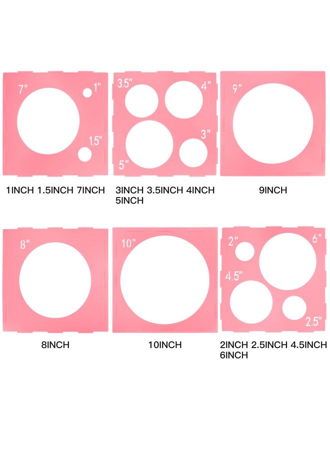 بليلي صندوق قياس البالونات المكون من 14 فتحة، صندوق قياس البالونات البلاستيكي الوردي، أداة قياس البالونات القابلة للطي مع تعليمات لتزيين البالونات، قوس البالونات، أعمدة البالونات، 1-10 بوصة - Image 3