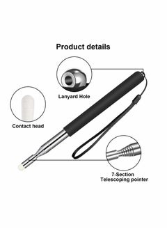 KASTWAVE Telescopic Pointer Stick with Hand Lanyard 4 Pieces Teacher Pointer for Classroom Presentation Pointers for Teachers Hand Pointer Extendable Pointer Stick Retractable Pointer Pen Whiteboard  - Image 3